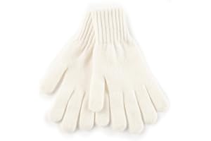 Embouro Guanti 100% Cashmere per le Donne, Guanti in Maglia Jersey ultra Morbidi da Donna in Puro Cashmere per l'inverno