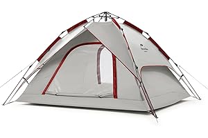 Naturehike Tenda Pop Up Tenda da Campeggio Automatica 3/4 Persone Tenda a Cupola a Due Piani Tenda Familiare Grande con Borsa per il Trasporto