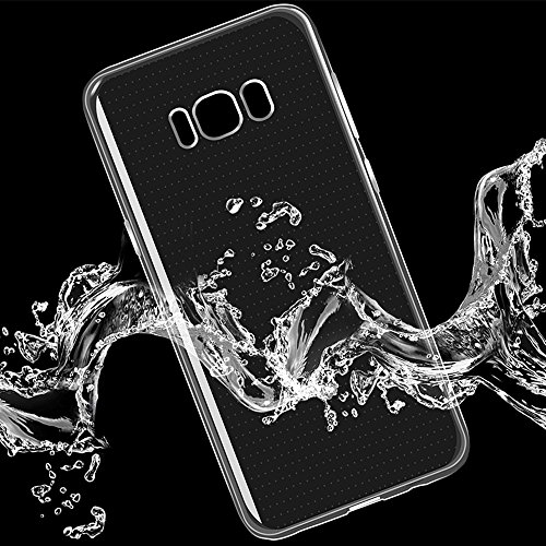 Samsung Galaxy S8 Hülle,Yica [Liquid Crystal] Galaxy s8 Hülle Tasche Schutzhülle Case Cover Transparent Klare Weiche TPU Silikon Gel Schutzhülle Bumper Löschen Back für Samsung Galaxy S8 - 6