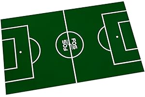 FAS Cartoncino sotto Vetro Calcio Balilla, Campo da Gioco Verde per biliardino