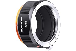 K&F Concept-Anello Adattatore di Montaggio Lente :Compatibile con Lente Pentax PK e Corpo Fotocamera Fujifilm Fuji FX