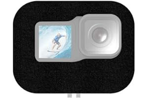 Linghuang Foam Windslayer Housing Case for GoPro HERO12 HERO 11 HERO10 HERO9 Wind Noise Reduction Sponge Protective Cover Windscreen for Audio Video Recording(Black)