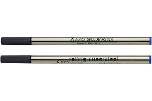 Xezo Pens Cienkie Wkłady Do Kulki, 2 Sztuki, Niebieski Atrament (Niebieski 6126 Wkłady Kulkowe)