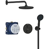 GROHE Precision Quickfix, Vitalio Start 250 Wall Shower Set (with Wall Shower 9.5 L/min, 2 Jet Shower Head, 1/2" Shower Elbow