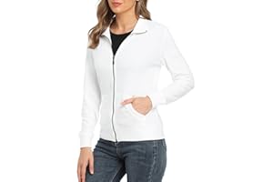 WUDODO Damen Sweatjacke mit Kapuze Reißverschluss Hoodie Kapuzenjacke