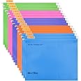 A4 Suspension Files, MerryNine 15PCS Polypropylene Filing Cabinet Suspension Files with Tabs and Card Inserts for School Home Work Office Organization (Colorful)
