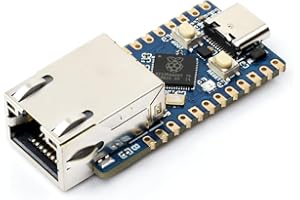 Waveshare RP2350-ETH Mini Development Board, RP2350 Ethernet Port Module, Raspberry Pi Microcontroller Development Board, Based on Official P2350 Dual-Core & Dual-Architecture Microcontroller