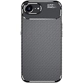 Spia Apple iPhone 17E ile Uyumlu Kılıf Siyah Karbon Silikon Orijinal (Apple iPhone 17E ile Uyumlu, Siyah)