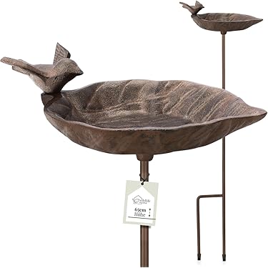 Perfk Vogelfutterspender Mit Vogelbad - 25,3cm Hängend Für Garten Terrasse