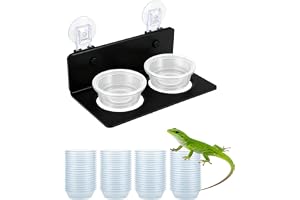 pafnisoin Terrariumskålar 100 st reptilmatare 15 ml reptilskålar för vatten och mat