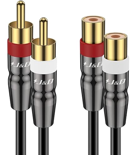 5 pz Audio Video AV RCA Femmina a Femmina Accoppiatore Adattatore Connettore (Rosso Giallo Blu Nero Bianco