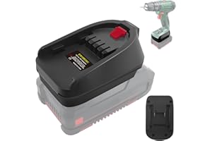 TPDL Para Einhell Bosch PBA adaptador de batería convertidor, para Einhell 18 V batería de ion de litio funciona para herramientas eléctricas Bosch 18 V PBA/PSB/PSR (sin batería)