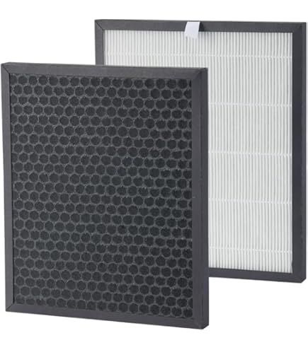LEVOIT Vervangingsfilter voor HEPA 3-in-1 luchtreiniger, zeer efficiënte actieve kool, mini-RF-kern, wit LEVOIT Vervangingsfilter voor HEPA 3-in-1 luchtreiniger, zeer efficiënte actieve kool, mini-RF-kern, wit