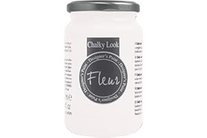 FLEUR DESIGNER'S PAINT | Pittura ad Acqua, Effetto Gesso Naturale, Extra Opaca, Fleur Chalky F07, Colore Sugar, Made in Italy, Formato da 330 ml