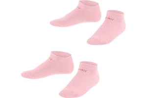 ESPRIT unisex niños Foot Logo 2-Pack calcetines tobilleros transpirable sostenible ecológico algodón corto hasta el tobillo talón puntera reforzados costura plana en la zona multipack 2 pares