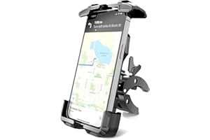 TOPGO Supporto per telefono da golf per bicicletta, supporto universale per cellulare, compatibile con iPhone 14 e tutti i dispositivi da 4,7 a 6,8 pollici