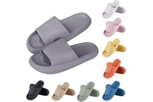 Menore Slippers Women Slides Men Quick Drying Flip Flops Non-Slip Sandals Summer Beach Pool Pillow Sliders Indoor Outdoor