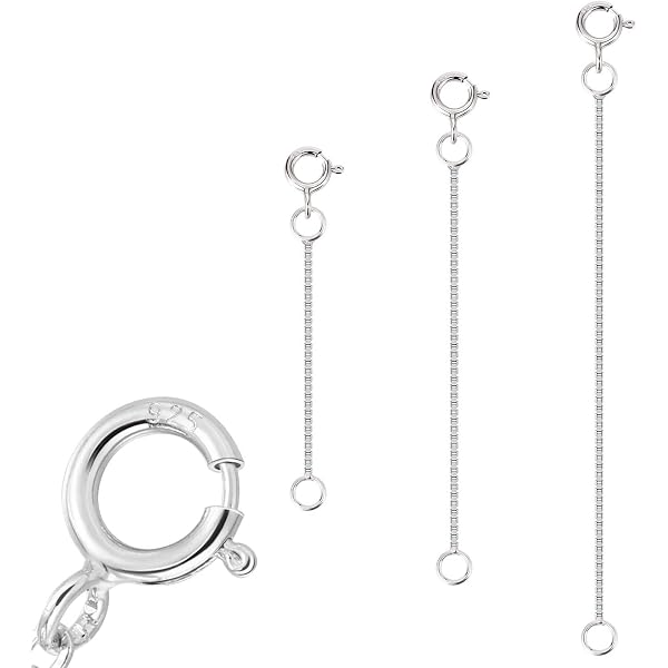 Chaînes D'Extension De Collier 20 Pièces - Rallonges Avec Fermoirs Magnétiques Or Et Argent