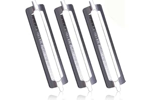 HUATEEN Pelador Hoja De Repuesto,3 PCS Cuchillas De Repuesto de Acero Inoxidable de 56 mm para Pelador Plano De Espárragos para Pelar Frutas y Verduras