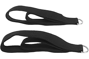 PenRux Cinghie per Pilates, 2 Pezzi di Cinghie Regolabili Antiscivolo per Reformer, Cinghie pratiche e durevoli per Pilates a Doppio Anello con Anello a D per Palestra Domestica