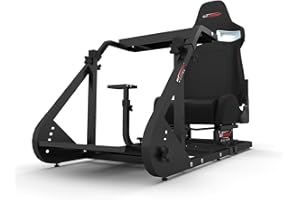 GT OMEGA ART Racing Simulator Cockpit RS9 Gaming Console Seat for Thrustmaster T300RS Steering Wheel Pedals & TH8A, TH8RS Shifter TX Ferrari 458 Italia PS4 Xbox, with Stand & Reclinable Chair Rails