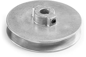 T TERRE Terre Products - V-Groove/V-Belt Drive Pulley, 4" Outside Diameter, 1/2 Bore, Die Cast, Z3A Zinc Alloy, Compatible Replacement for Chicago Die Cast 400A