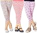Naughty Ninos Girls set of 3 assorted Stretch calf length printed capris for 2 to 14 years RS.899.00