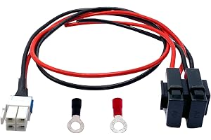 1,1 m 4-stifts DC-strömkabel 12 AWG, kompatibel med Yaesu FT-450, FT950, Ken Wood TS-480, TS-590SG TS-890s, Icom IC-7000, IC-7600