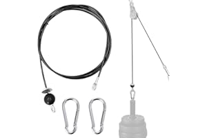 FAVUIT Gym Kabel Draht Fitnessgerät Stahlseil Kabelzug Fitness Stahlkabel Gymnastikkabel aus Stahl Stahldraht Seil Fitnessgeräte für Zuhause Latzug Krafttraining Home Gym Riemenscheibensystem