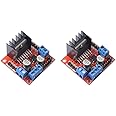 2Pack L298N Motor Drive Controller Board Module Dual H Bridge DC Stepper fit Arduino Electric Projects, Smart Car Robot