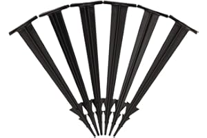 Gardenix Paczka 100 TerraPeg Mini kotwice naziemne Kołki naziemne do Garden Fleece Weed Control Mole Net Plandeka