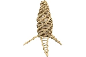 HAPPYPET Natural Willow Carrot for Small Animals Eco Friendly Gnawing Nibbling Healthy Non Toxic Treat Chew Toy for Guinea Pigs Rabbits Hamsters