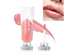 VIOLA HOUSE Gloss à Lèvres Hydratant,Non Collant,Brillance Longue Tenue,Huile Pour les Levres,Fini Brillant,Gloss Transparent,Repulpant avec effet hydratant 4ml/0.13 fl.oz(09)