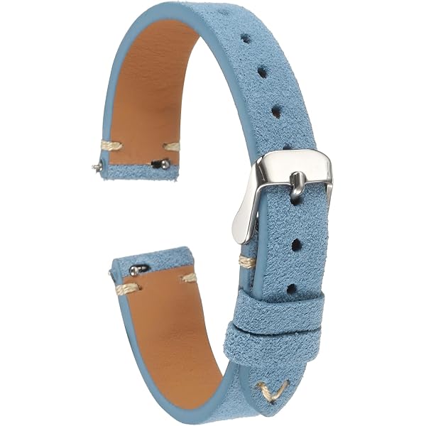 RIOS1931 Franklin 18mm Uhrenarmband Aus Wildleder – Handgefertigt In Deutschland, Hellbraun & Hautfreundlich