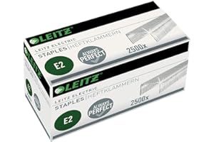 Leitz Agrafes E2 pour Agrafeuse Électrique, Galvanisé, Boîte de 2500 Agrafes, 55690000