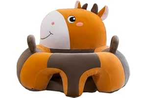 Camidy Baby Support Sofa, Infant Sitting Chair Learn to Sit Lounger Cover Baby Learning Sitting Chair Cover for Infants Toddler No Filling