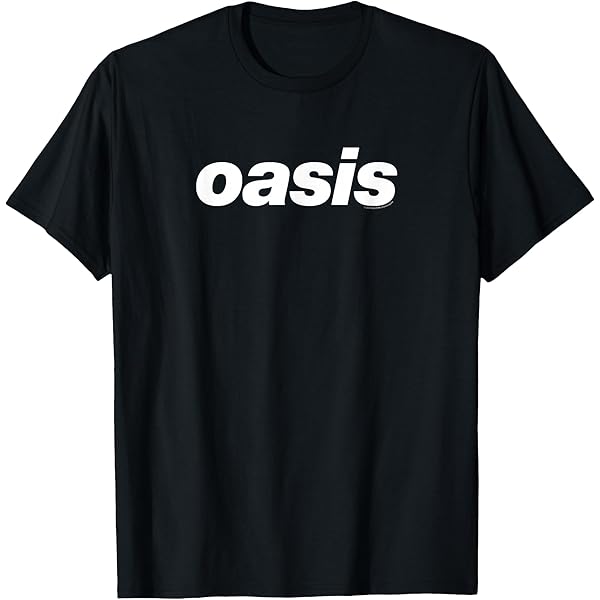 Oasis White Logo On Navy T-Shirt : Amazon.co.uk: Fashion