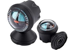 BORDSTRACT Inclinometro Per Auto, Indicatore di Pendenza Regolabile Multifunzione Ad Alta Precisione con Batteria a Per Auto