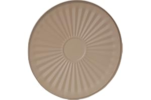 Jinfa SOLO Coperchio in metallo verniciato a polvere con maniglia | Beige | Per bidone L da Ø 42 cm, 62 litri