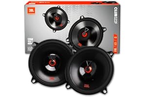 JBL Club 522F Juego de altavoces coche de 2 vías de Harman Kardon - 135 vatios Pro Sound echo auto 13 cm
