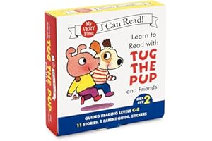 Learn to Read with Tug the Pup and Friends! Box Set 2: A Box of 11 Stories, 1 Parent Guide, and Reward Stickers for Beginning Readers; Reading Level C-E