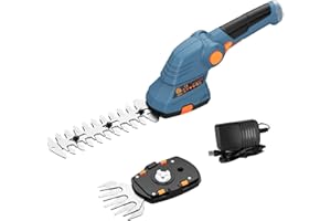 HANDIFE Tagliasiepi Elettrico a Carica Rapida 7.2V 2.0Ah, Attrezzi da Giardino Leggeri Cesoie da Giardino Portatili per La Coltivazione di Arbusti, Giardino, Erba o Prato