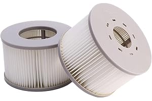 SUNERLORY Hot Tub Filter for MSpa Inflatable Pools, B0303499 Filter Cartridges, 90 Folds, Screen Filter Cartridge, Pump Accessories for Inflatable Pools, Water Filter, Size: 4.3" x 3.1", Pack of 2
