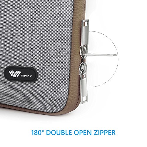SAVFY Laptophülle 15.6 Zoll Laptop tasche Laptop Sleeve Laptop Tasche Laptop Case Cover mit einer Bildschirmdiagonale von 14-15.6 Zoll, grau - 3