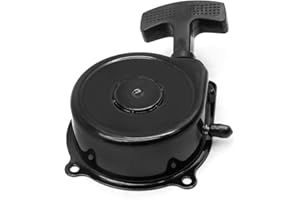 JUUDDENPARTS Black Starter Recoil, Aluminum Alloy Pull Start, Recoil Pull Start Assembly Replacement for Suzuki LT50 LTA50 ATL50 LT-A50 ATL-50 1983-1987