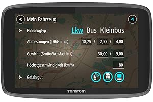 TomTom LKW Navigationsgerät GO Professional 620 (6 Zoll, Sonderziele und Routen für LKW, Stauvermeidung dank TomTom Traffic, Karten-Updates Europa, Updates über Wi-Fi, hochwertige Halterung)