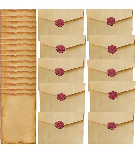 Papier écologique Pour Diy 40 Feuilles Papier à Lettre Recyclé Vintage - A4 - Design Antique - Pour Invitations/Écriture Papier Invitations Antique