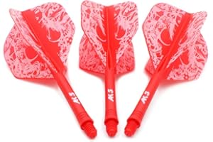 ‎CUESOUL CUESOUL ROST Integrated Dart Shaft Shafts and Dart Flights Standard Shape, Set of 3 pcs