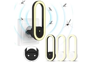 TIPTOP HOME Antizanzare Ultrasuoni, 4 Pack Repellente ad Ultrasuoni Elettromagnetico per Topi Elettrico Repellente Interno Anti Zanzare, Topi, Insetti, Ratti, Scarafaggi, Ragni