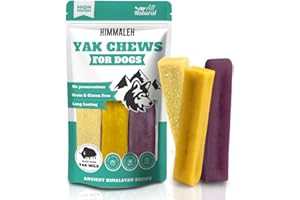 Himmaleh Yak Chews for Dogs Multipack Mango Blueberry Coconut - Yak chews for dogs Medium (pack of 3) - Protein Rich Dog Chews Long Lasting Natural - yak milk dog chew - Himalayan dog chews